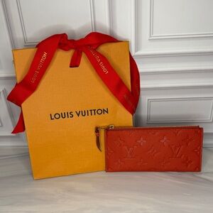 Louis Vuitton Empreinte Leather Zip Pouch – Red